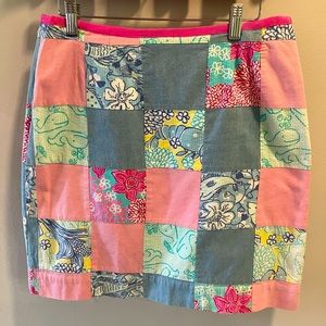 Vintage Lilly Pulitzer Patchwork Skirt